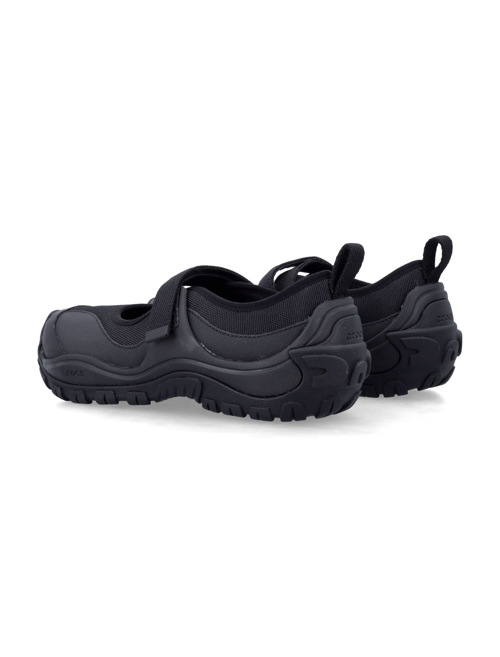 Crocs Terre Tech Mary Janes Black Upper Flat Shoes