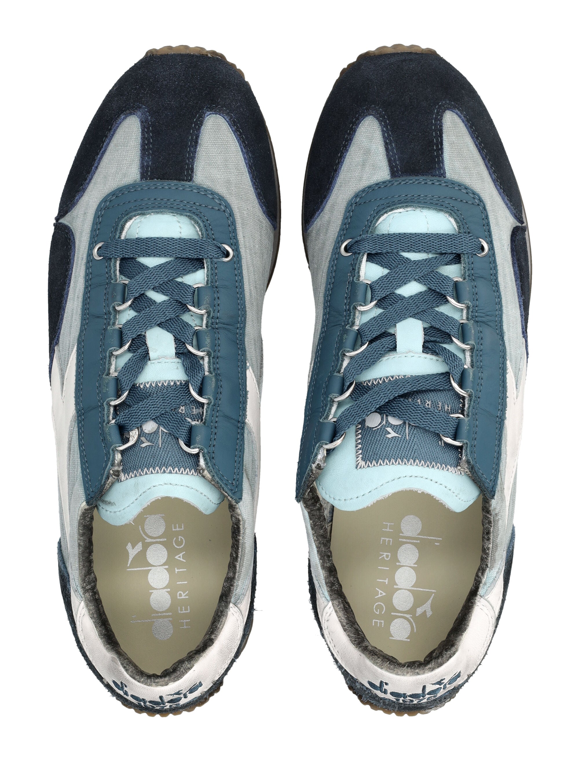 Diadora Heritage Equipe Dirty SW Evo sneakers Light Blue/blue Upper