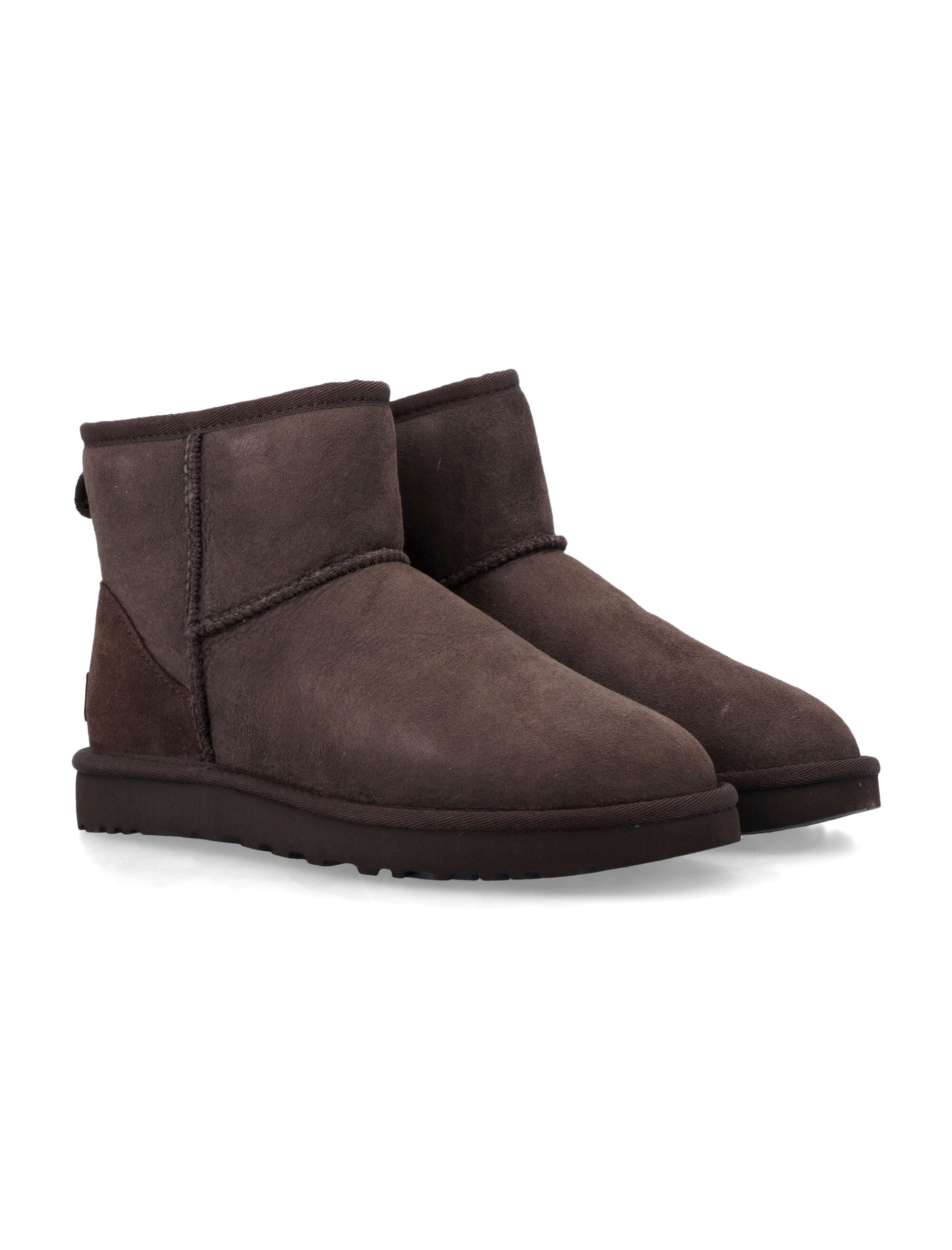 Ugg Classic Mini Ii Suede Boots With Shearling Lining Dusted Cocoa Upper