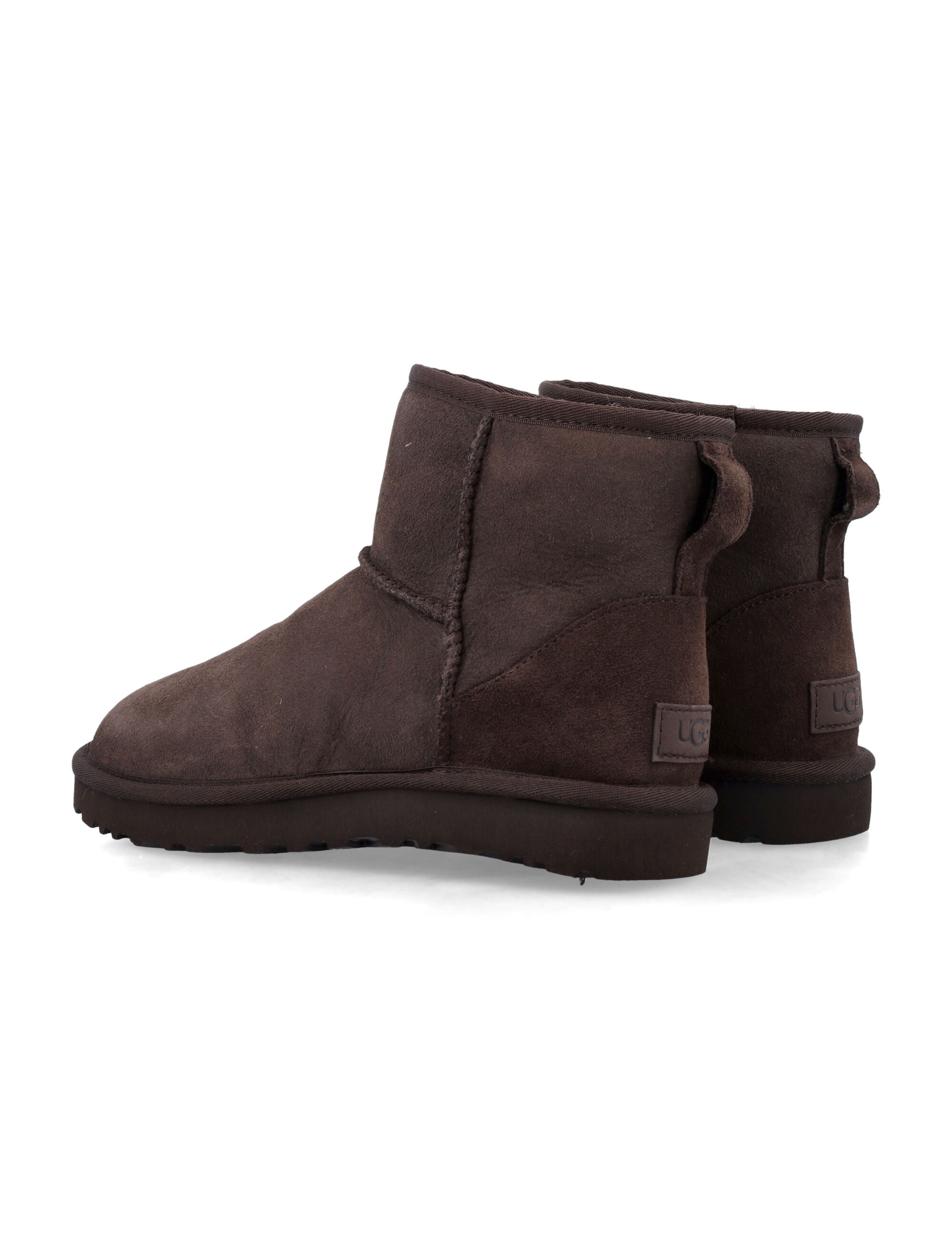 Ugg Classic Mini Ii Suede Boots With Shearling Lining Dusted Cocoa Upper