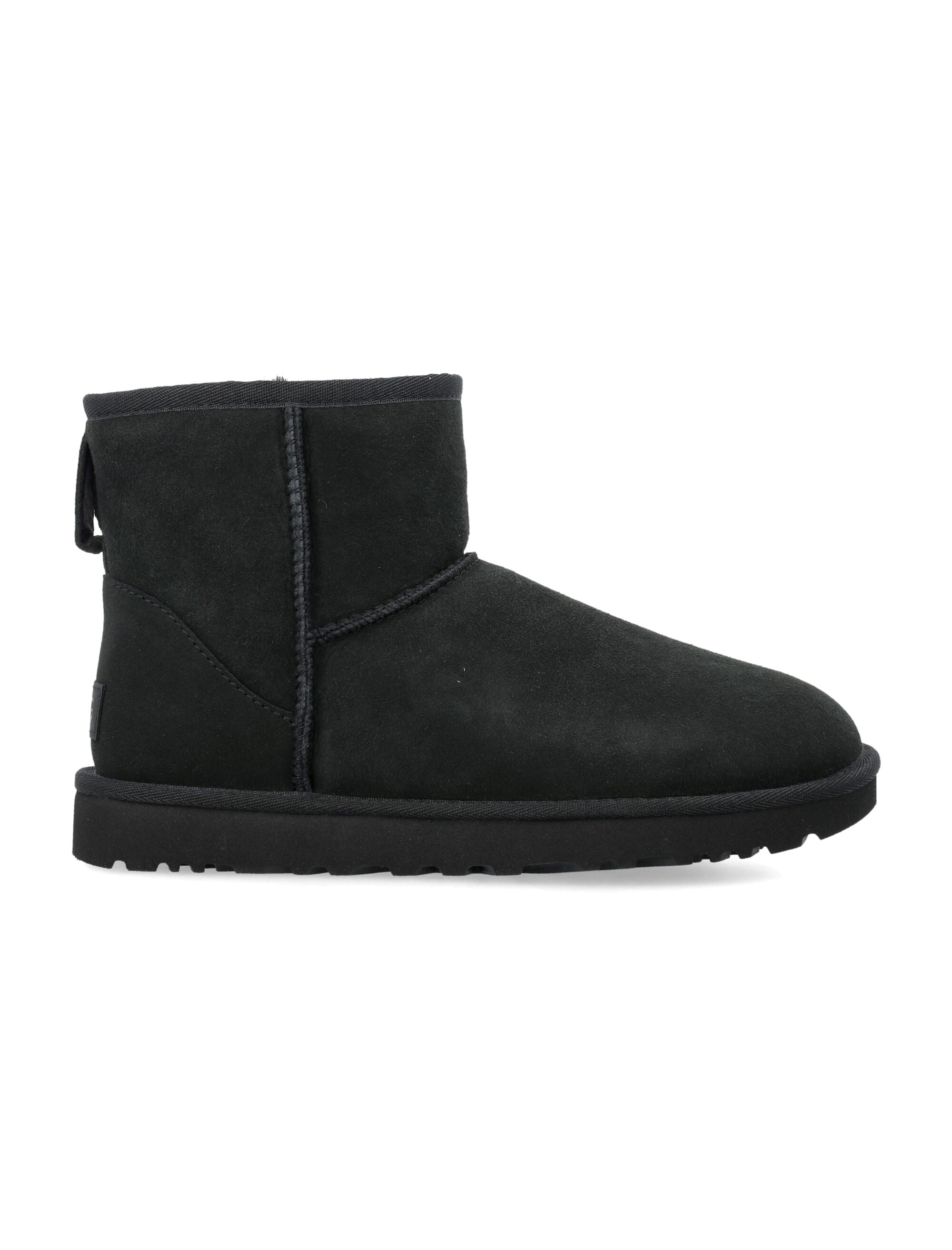 Ugg Classic Mini Ii Suede Boots With Shearling Lining Black Upper