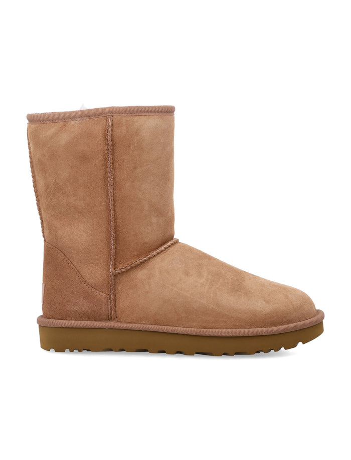 Ugg Womans Classic Short Ii Suede Boots Chestnut Upper
