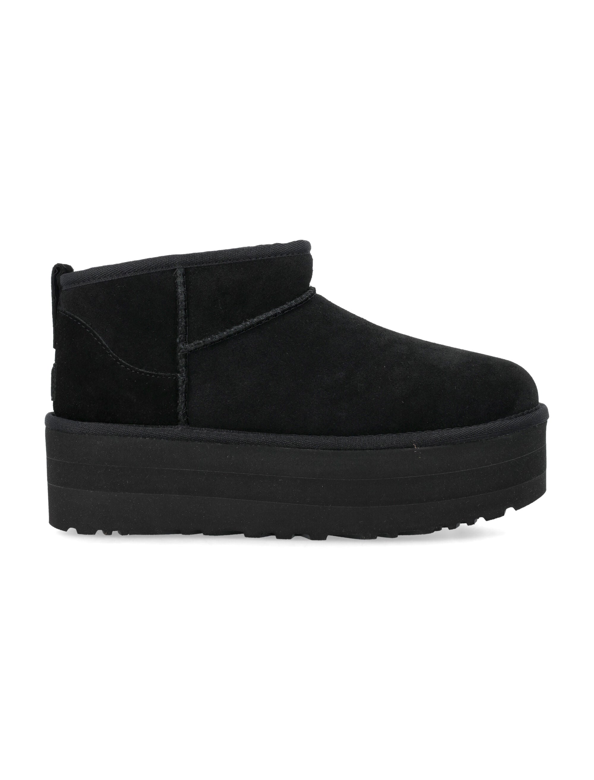 Ugg Womans Classic Ultra Mini Platform Black Upper Boot