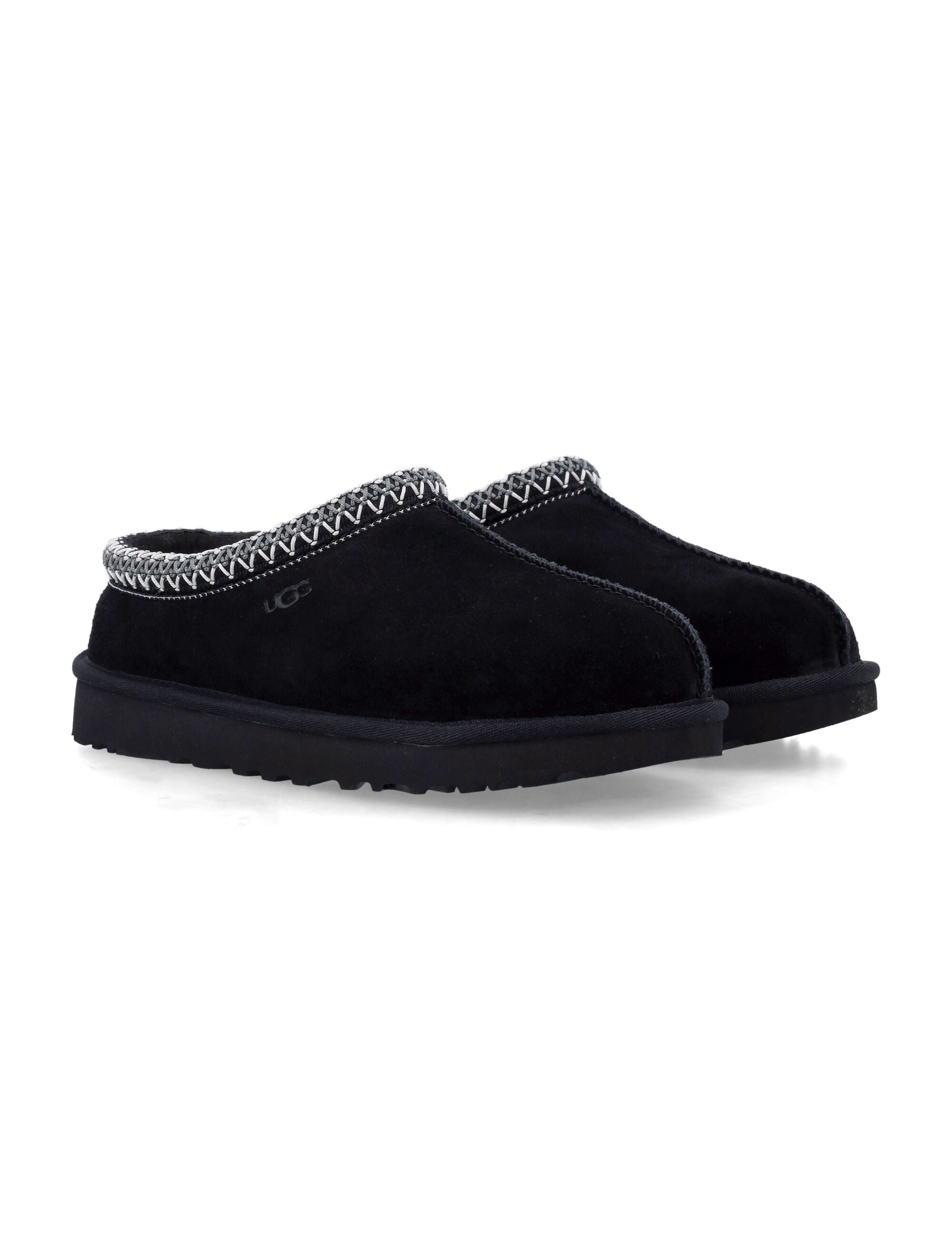 Ugg Tasman Ii Womens Suede Slippers Black Upper Mules
