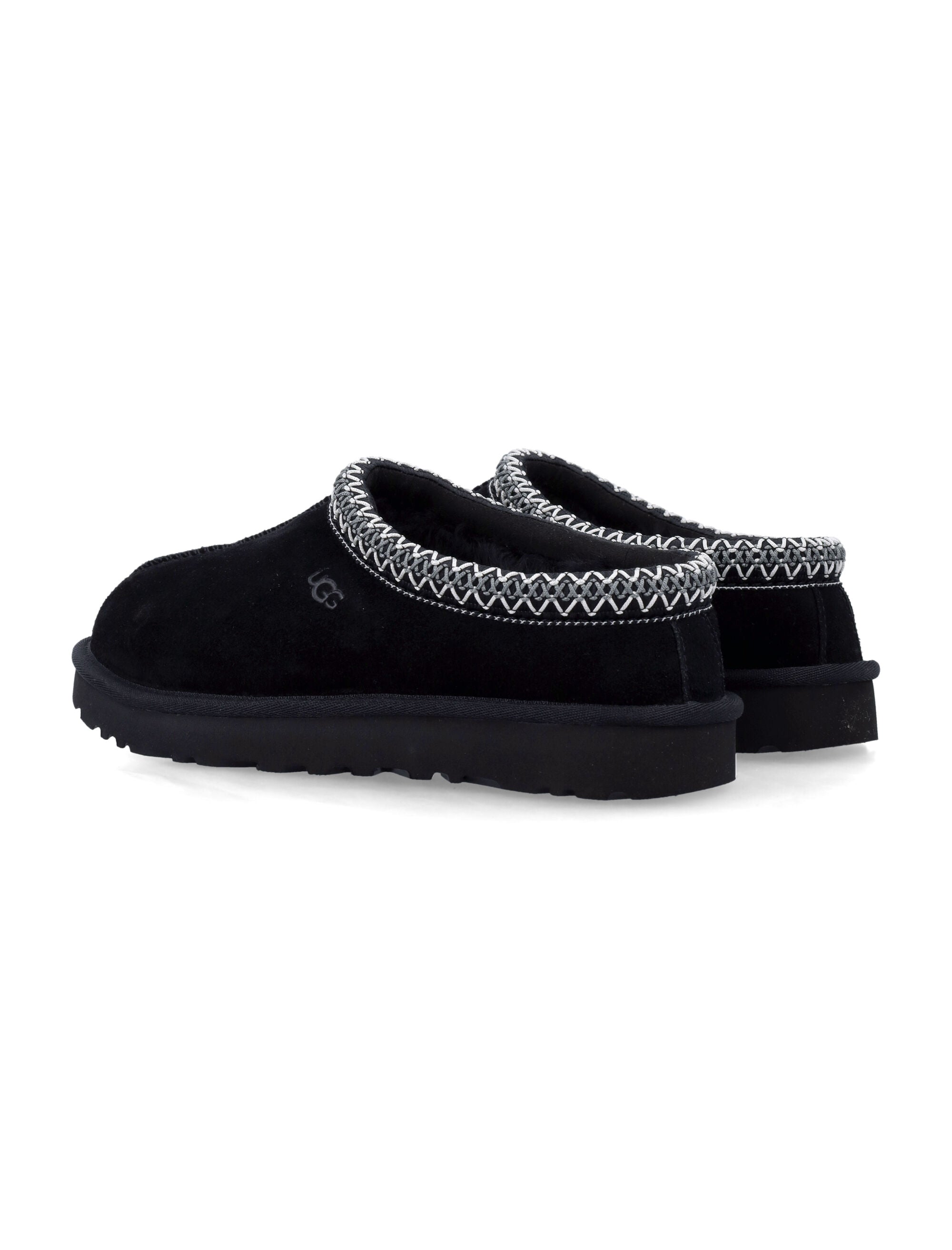 Ugg Tasman Ii Womens Suede Slippers Black Upper Mules