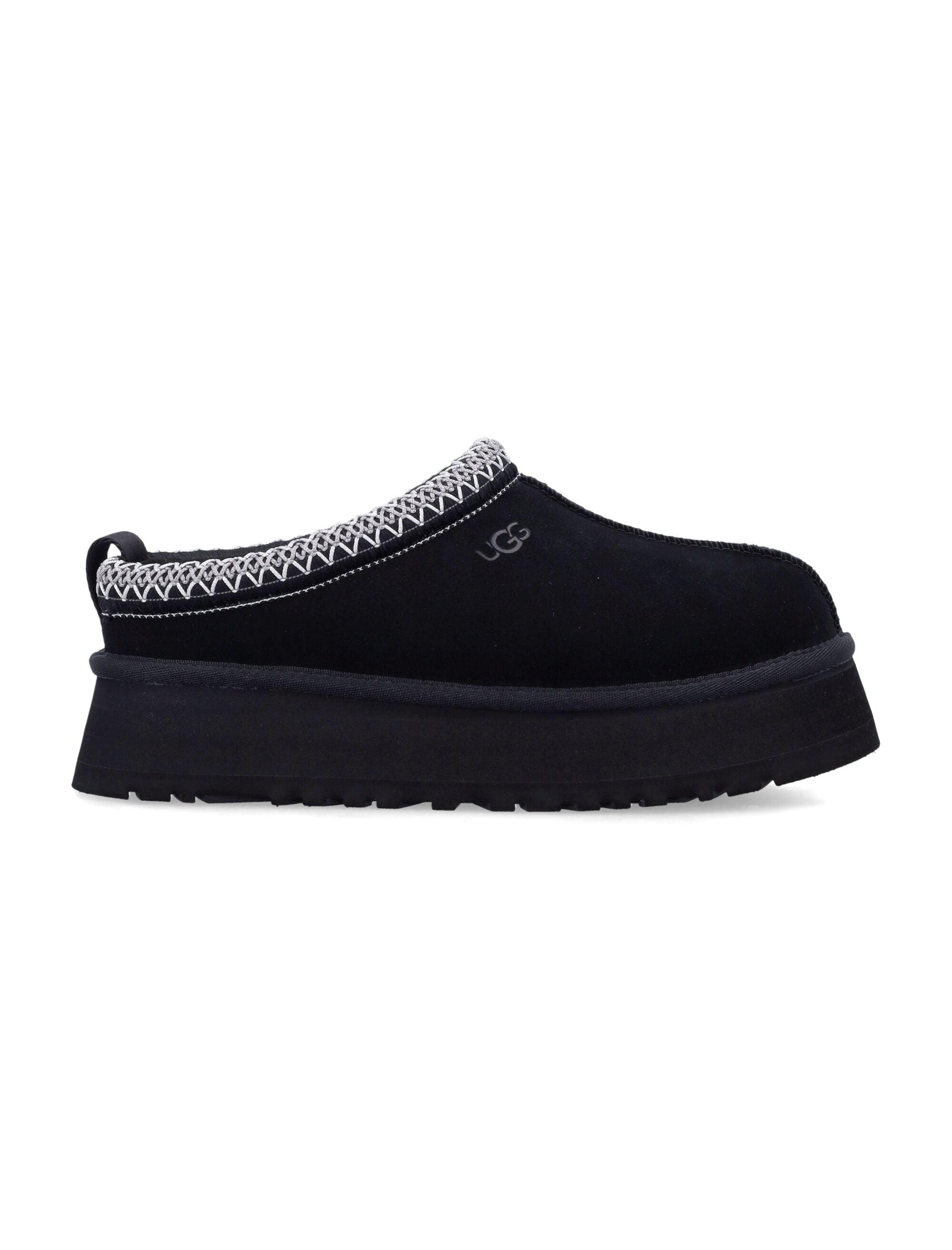 Ugg Tazz Ii Suede Platform Mules Black Upper