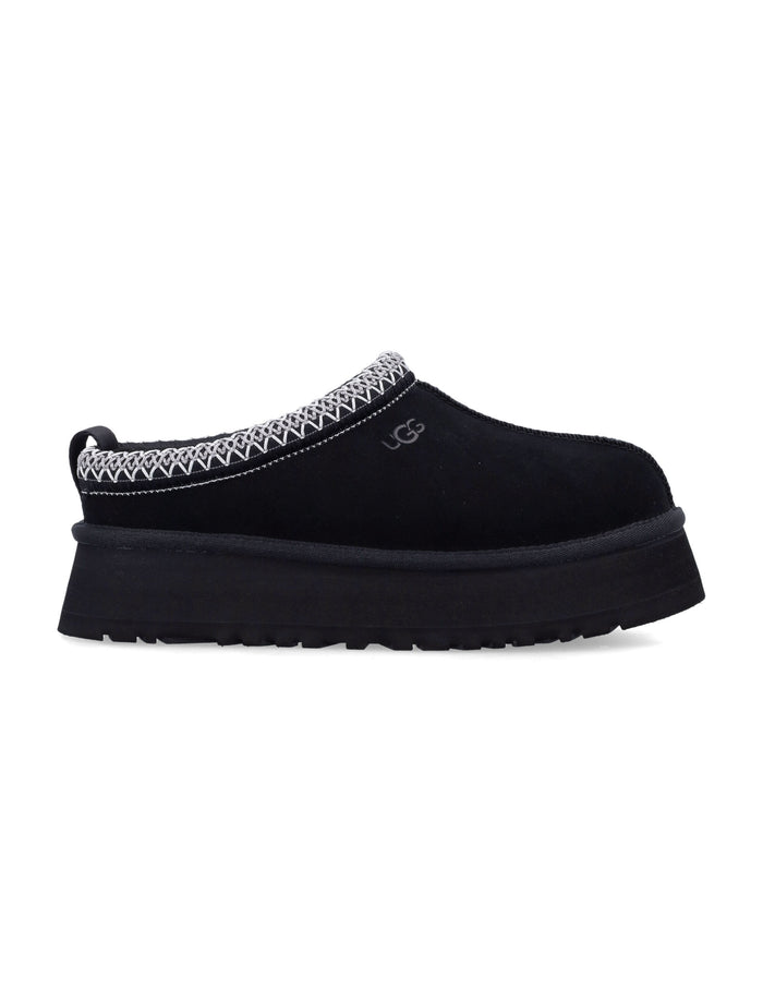 Ugg Tazz Ii Suede Platform Mules Black Upper
