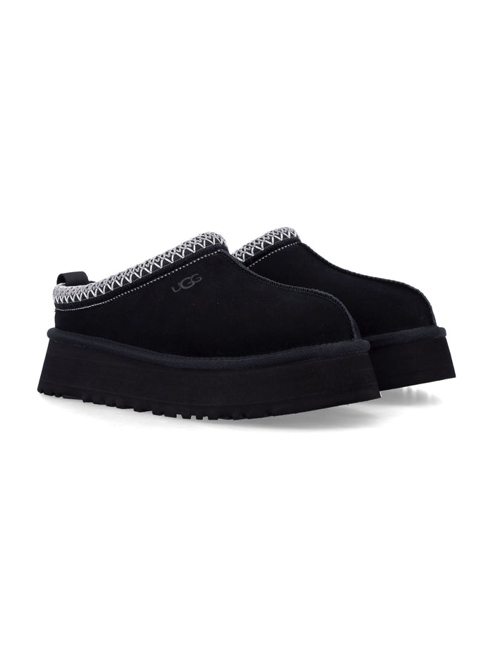 Ugg Tazz Ii Suede Platform Mules Black Upper
