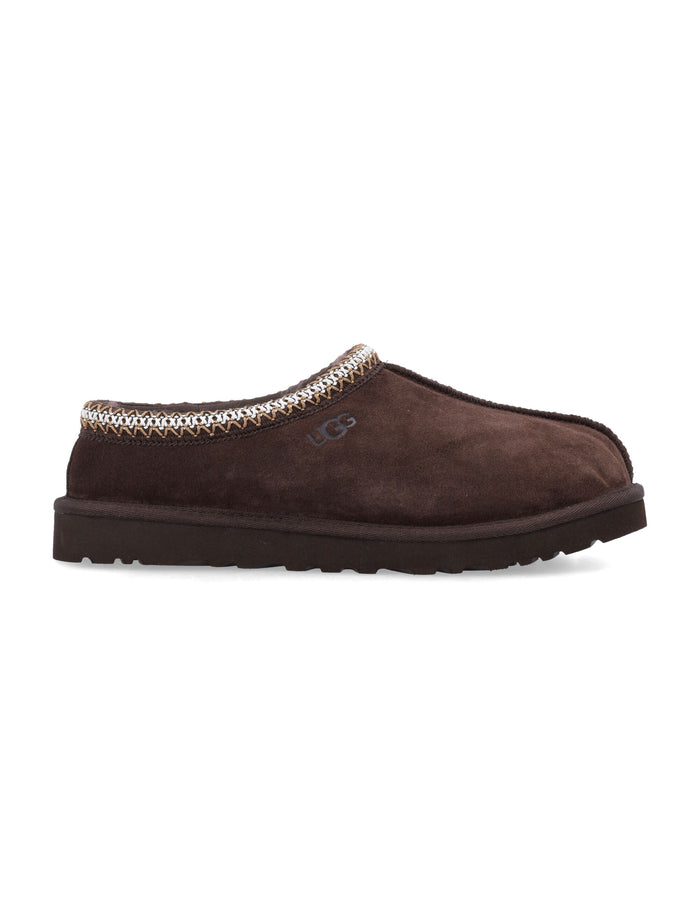 Mans Ugg Tasman Ii Suede Mules Dusted Cocoa Upper