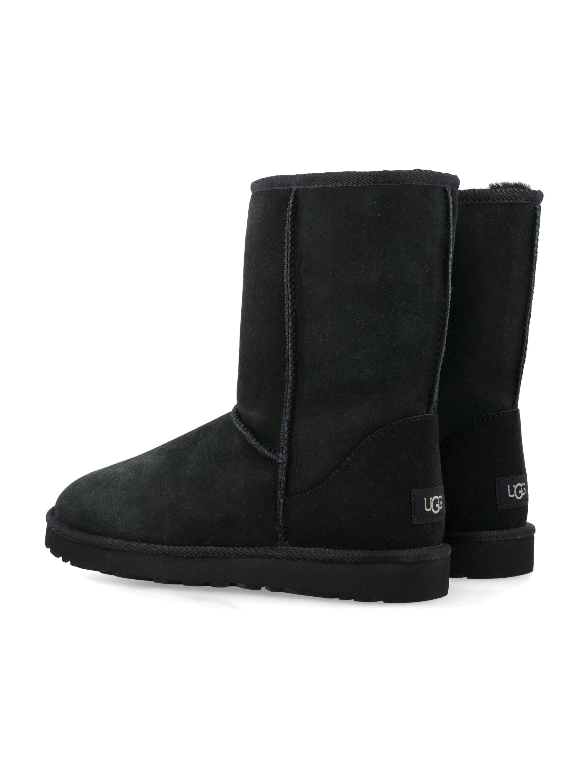 Ugg Mens Classic Short Boots Black Upper