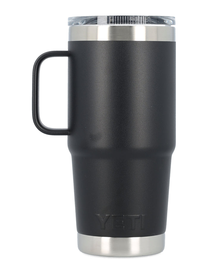 YETI 20 OZ Rambler Travel Mug Black Steel Bottle