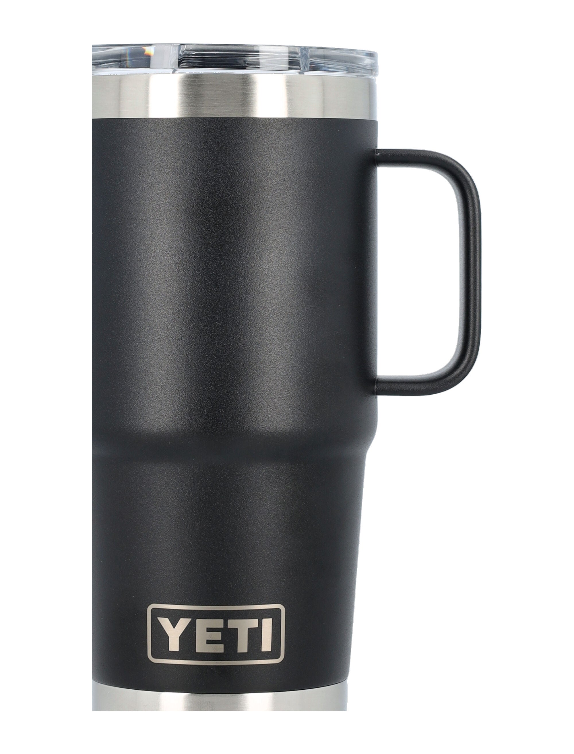 YETI 20 OZ Rambler Travel Mug Black Steel Bottle