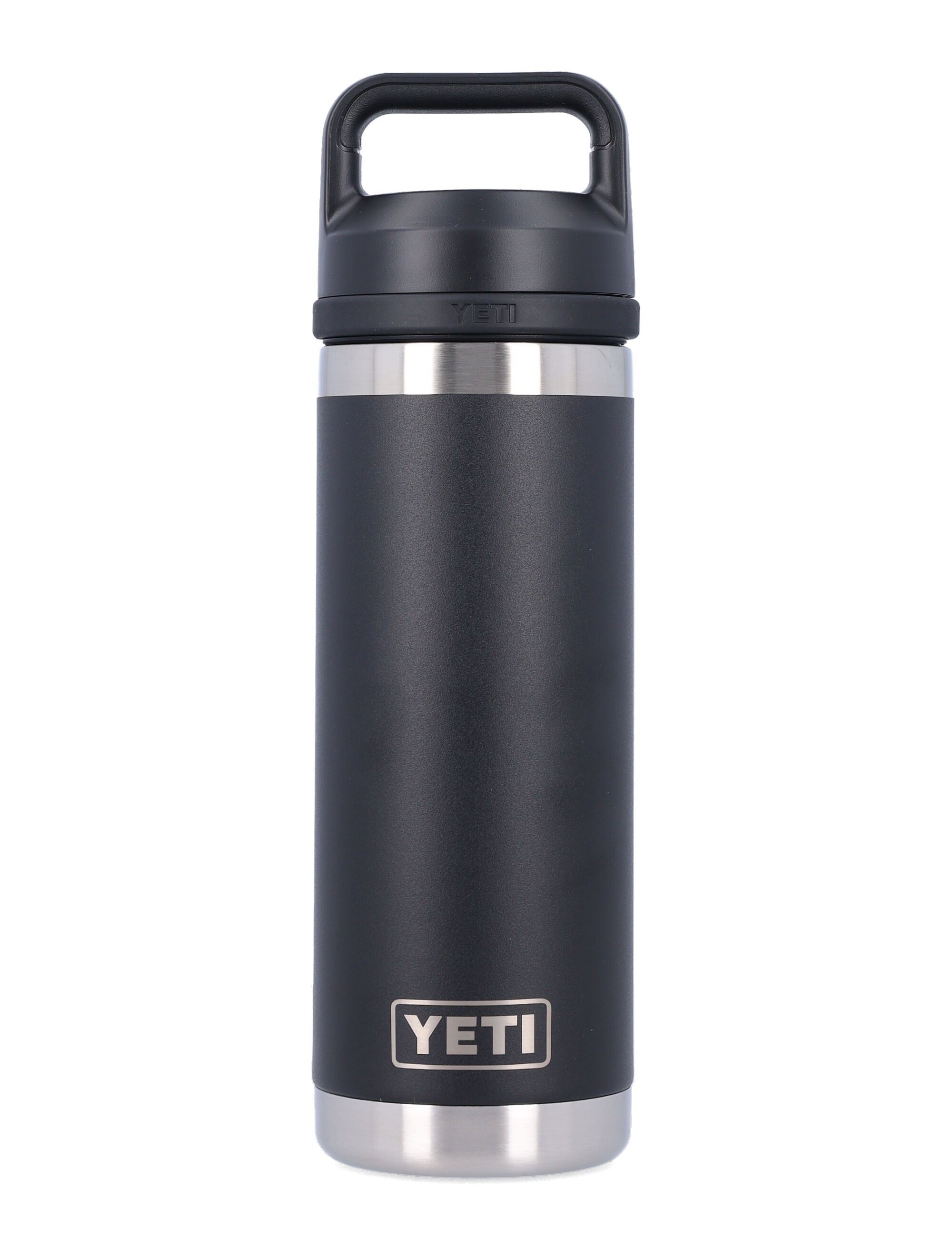 YETI 18 OZ Rambler Water Bottle Black Stainless Steel