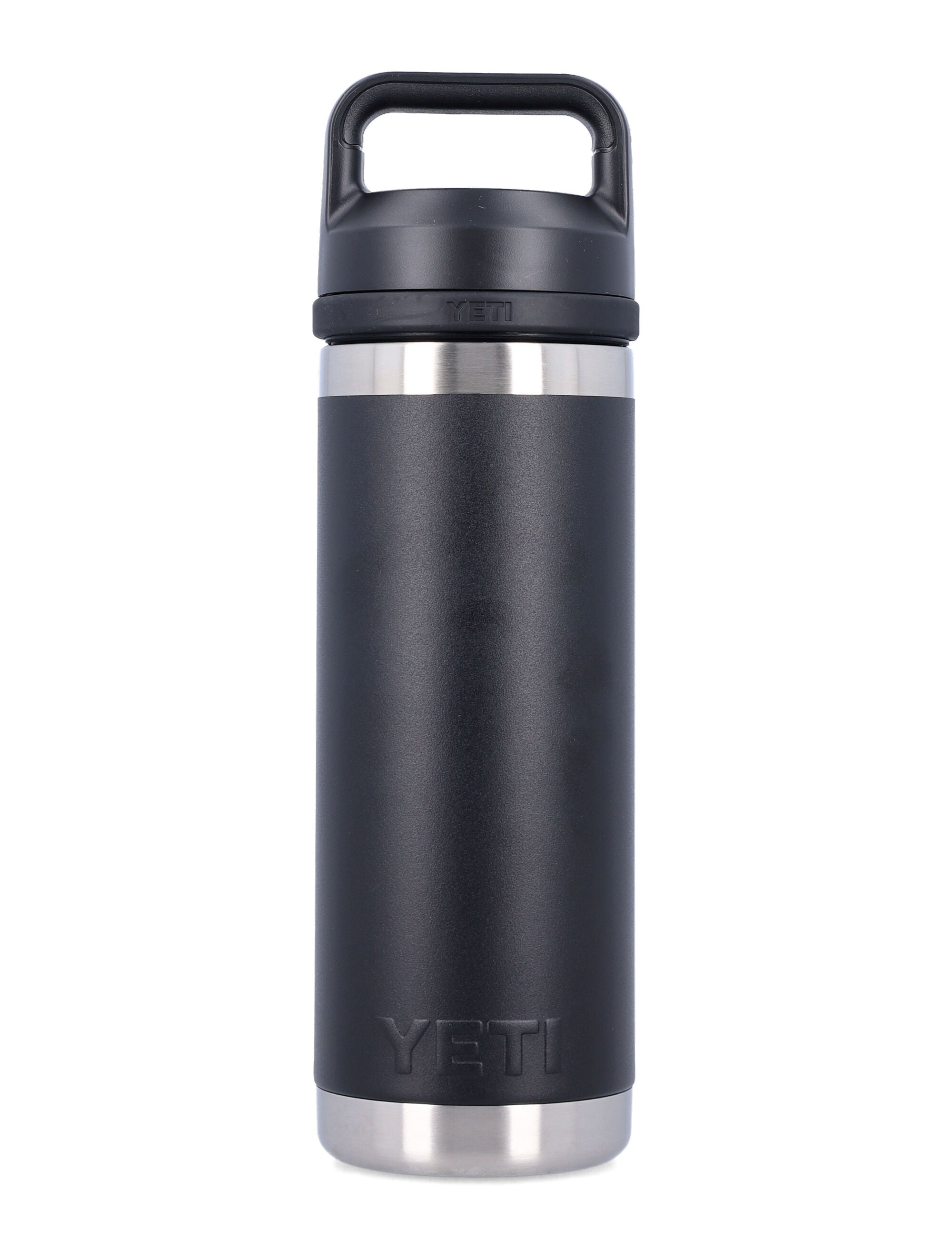 YETI 18 OZ Rambler Water Bottle Black Stainless Steel