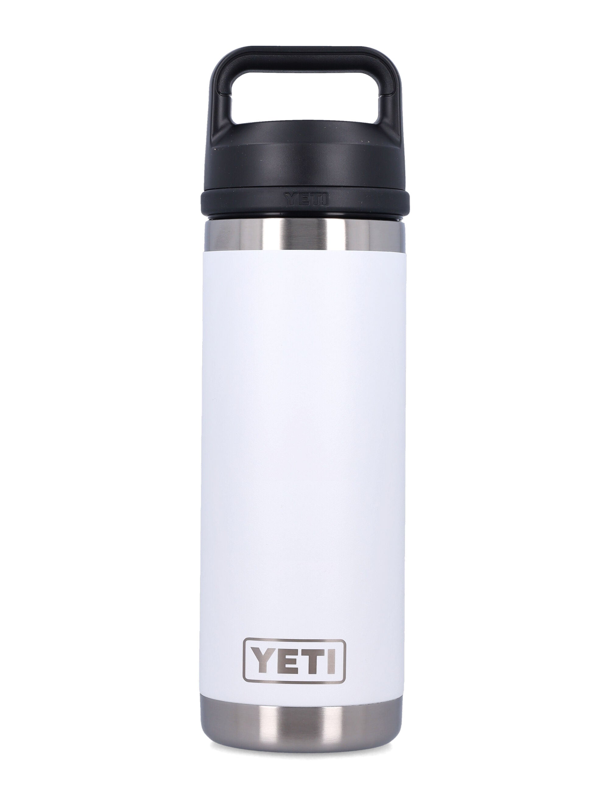 YETI 18 OZ Rambler Water Bottle White Stainless Steel