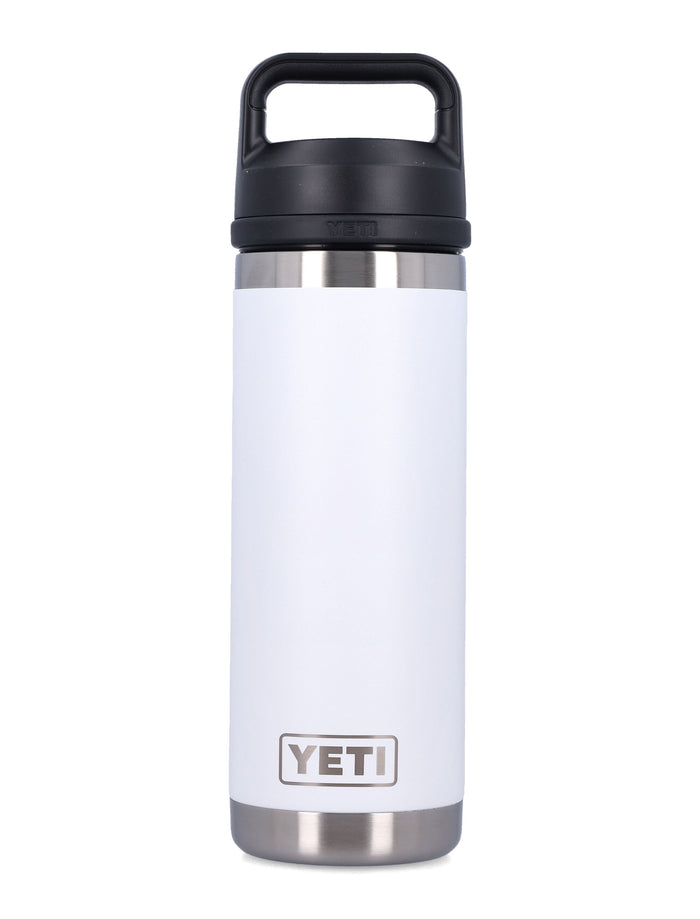 YETI 18 OZ Rambler Water Bottle White Stainless Steel