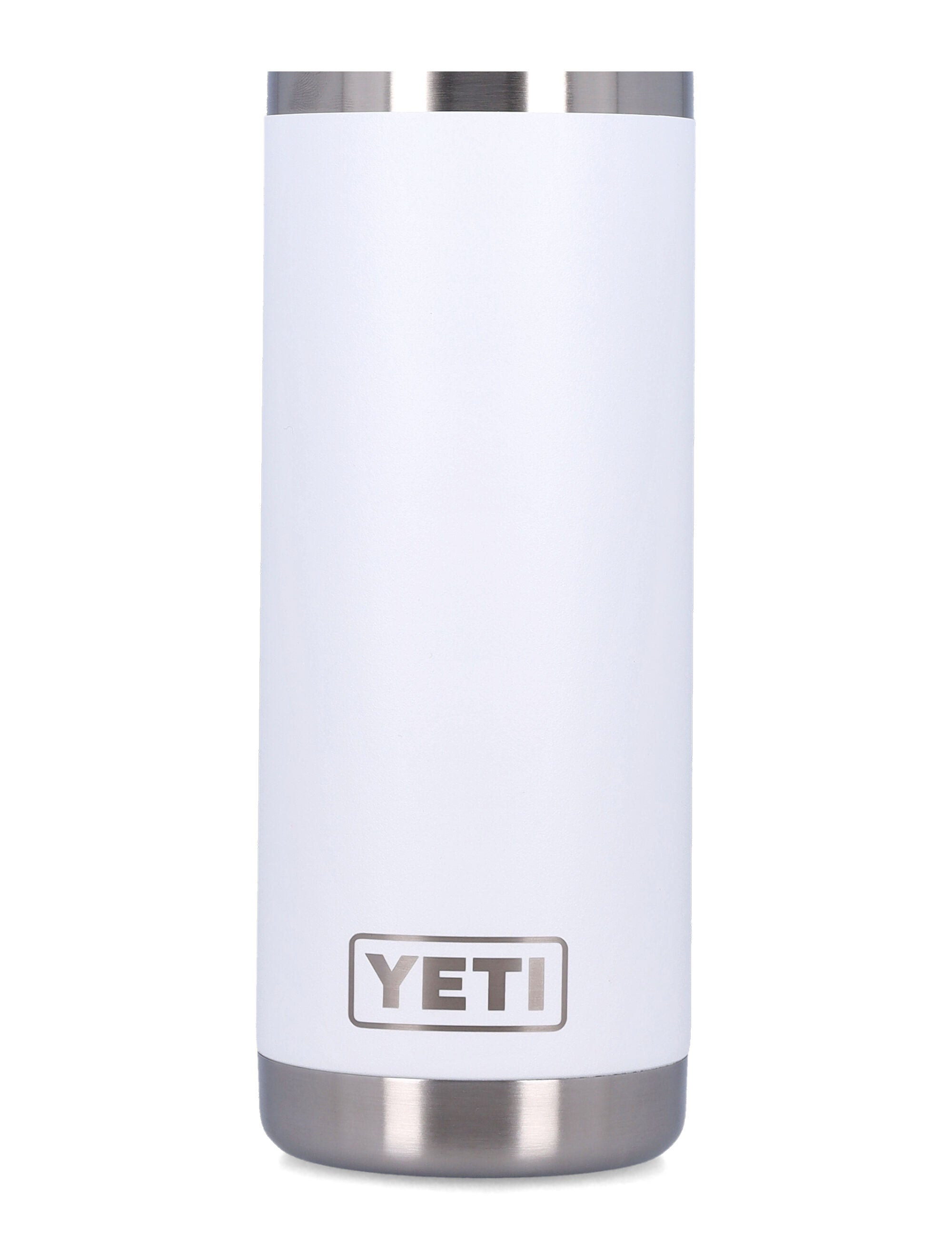 YETI 18 OZ Rambler Water Bottle White Stainless Steel