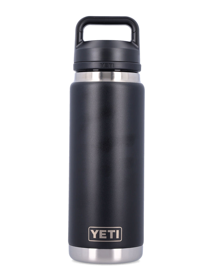 YETI 26 OZ Rambler Chug Bottle Black Steel