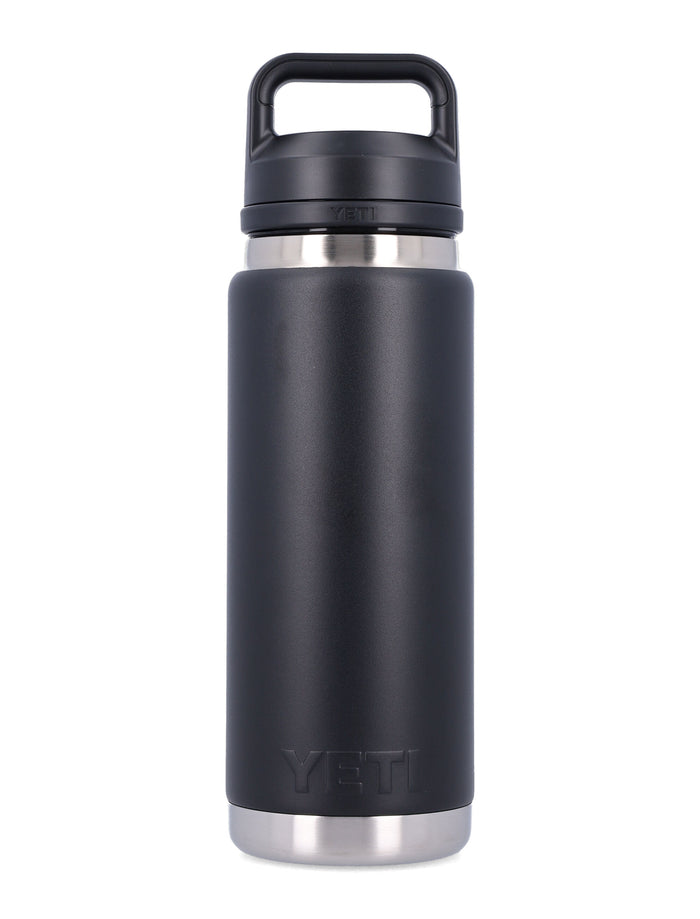 YETI 26 OZ Rambler Chug Bottle Black Steel