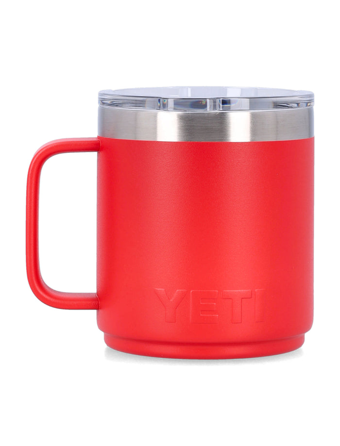 YETI Rambler® 10 oz stackable mug - Red Rescue 18 8 Stainless Steel Lifestyle