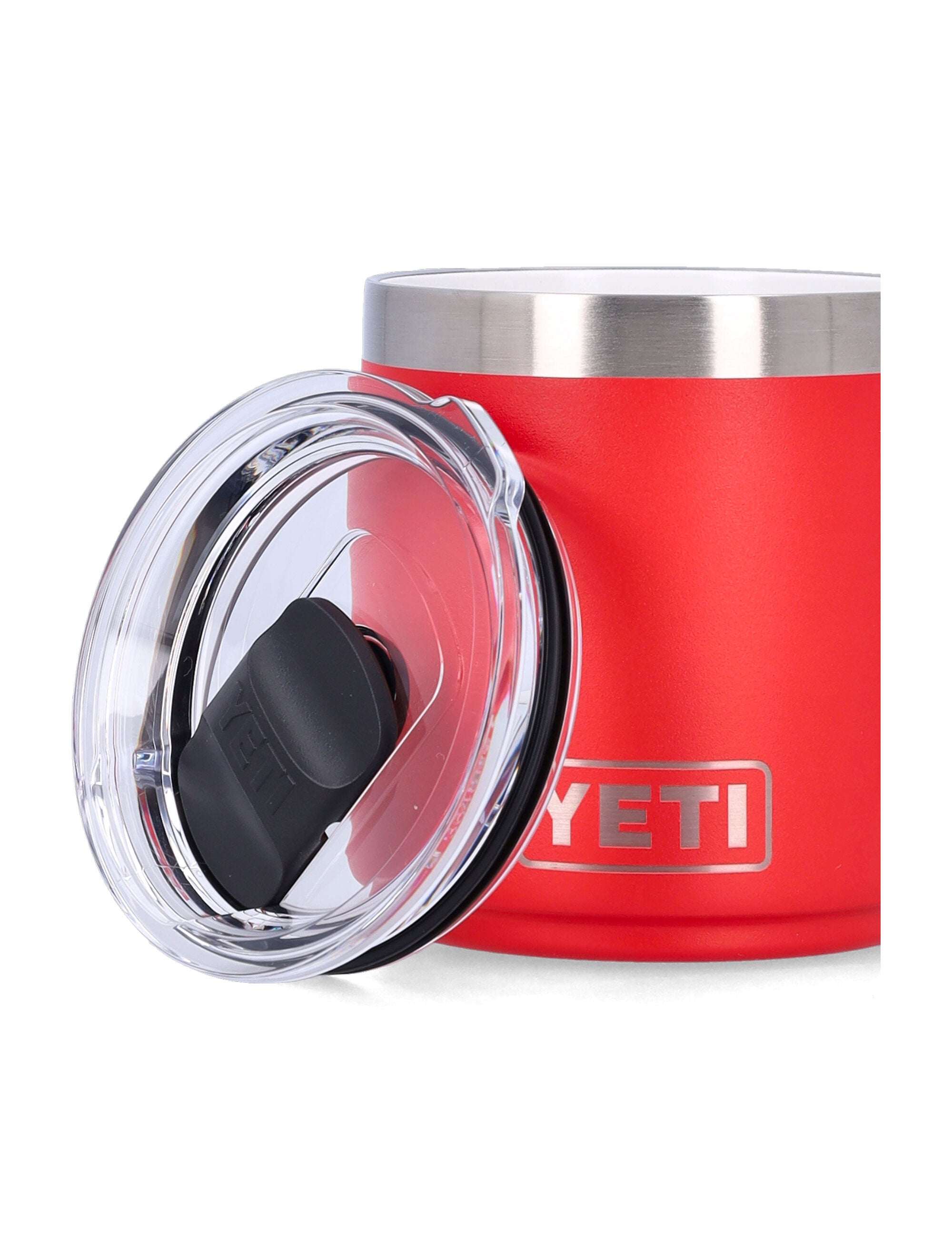 YETI Rambler® 10 oz stackable mug - Red Rescue 18 8 Stainless Steel Lifestyle