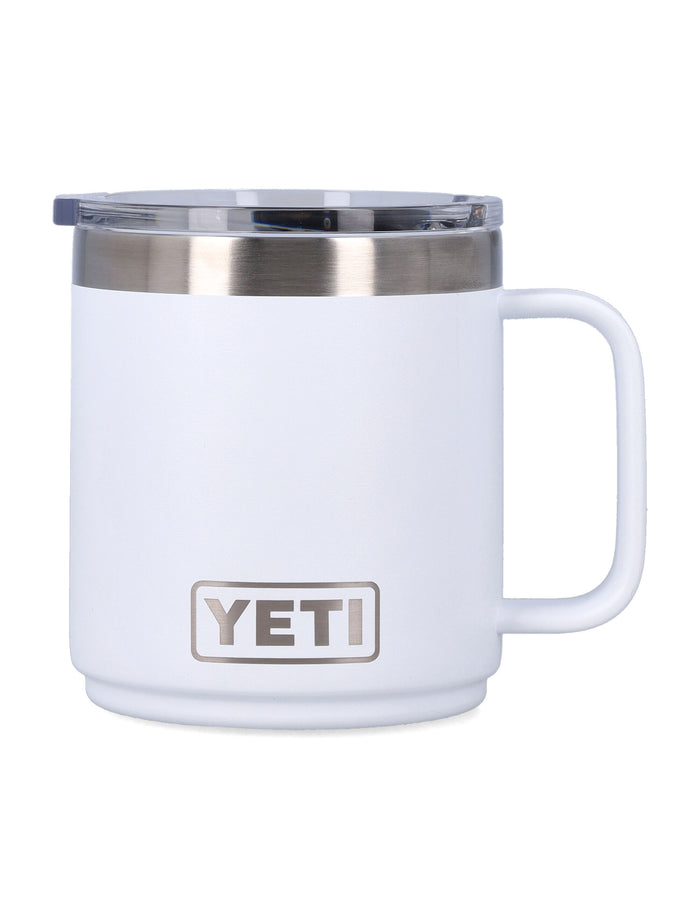 Yeti Rambler Stackable Thermal Mug 10oz White 18 8 Stainless Steel Lifestyle