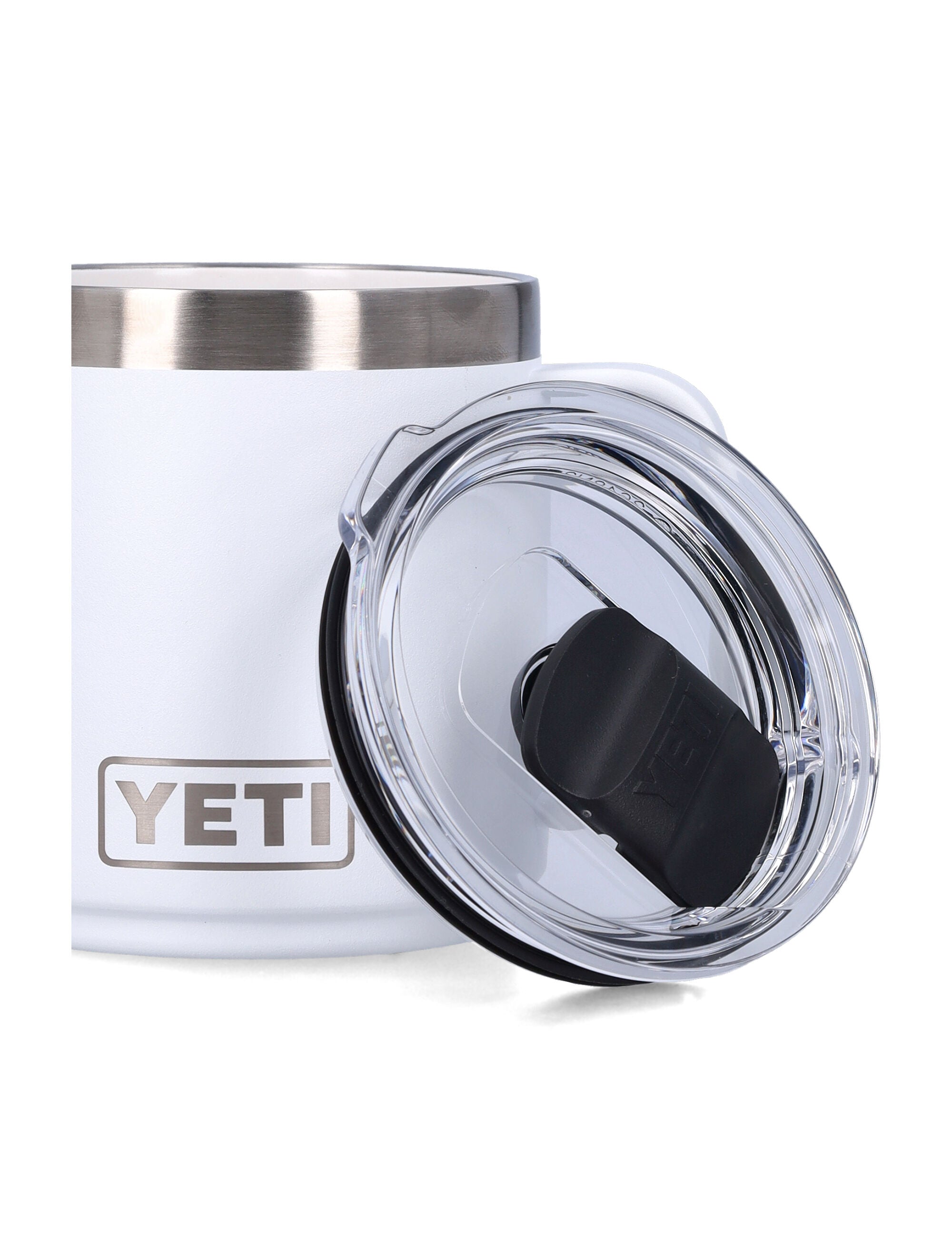 Yeti rambler stackable thermal mug 10OZ White 18 8 Stainless Steel Lifestyle