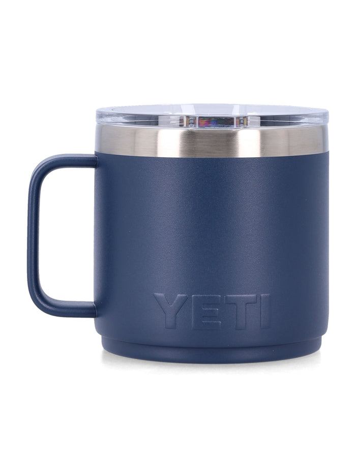 Yety Rambler® 14 Oz Stackable Mug - Blue Navy 18 8 Stainless Steel Lifestyle