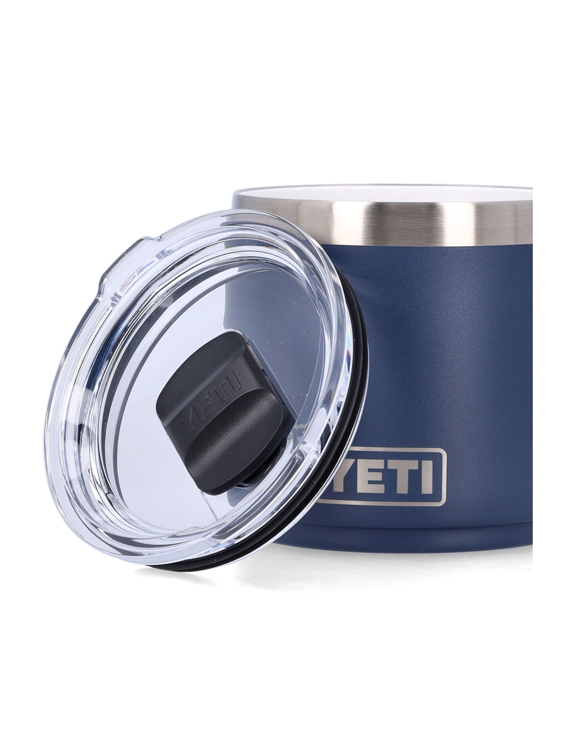Yety Rambler® 14 oz stackable mug - Blue Navy 18 8 Stainless Steel Lifestyle