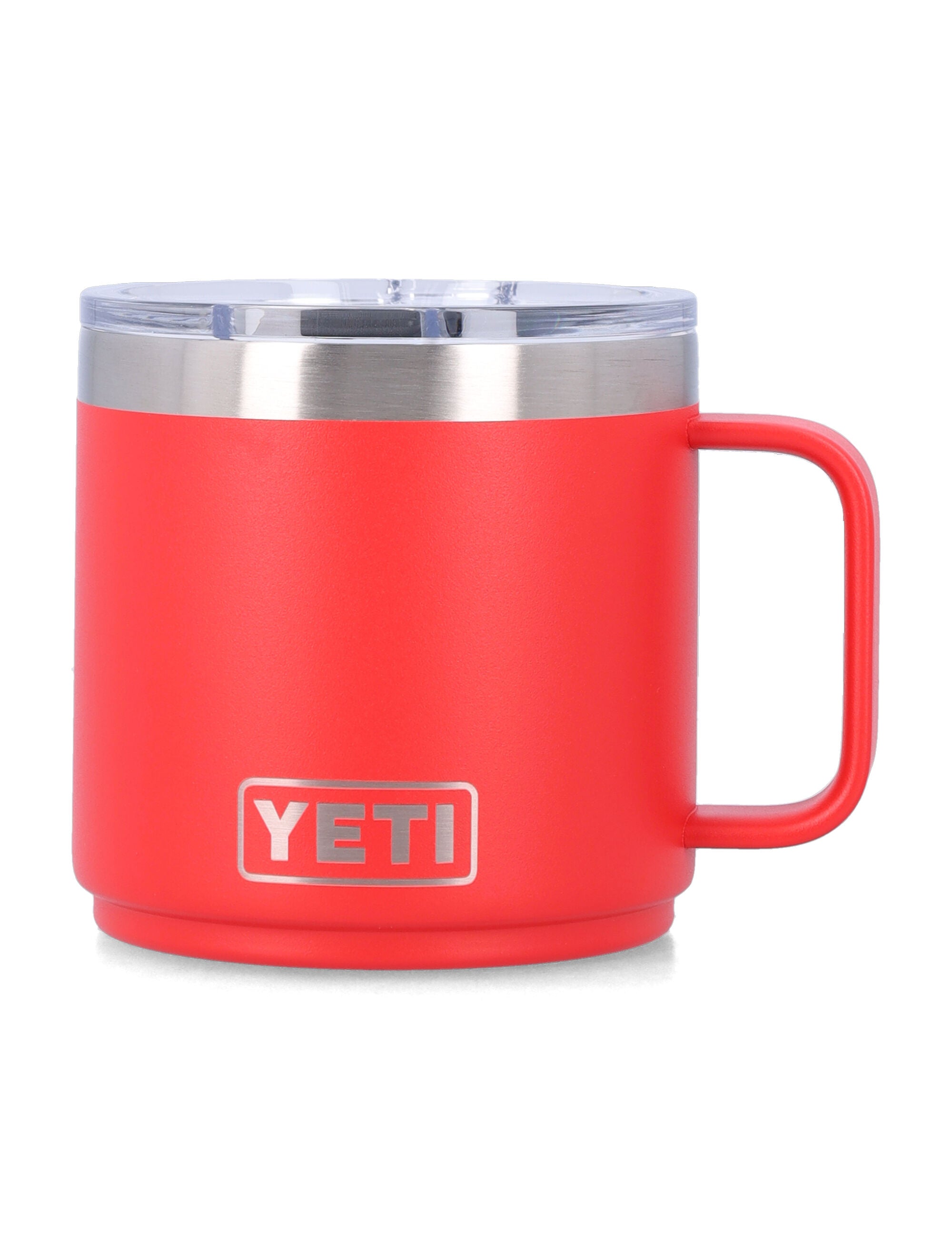 Yety Rambler® 14 oz stackable mug - Red Rescue 18 8 Stainless Steel Lifestyle