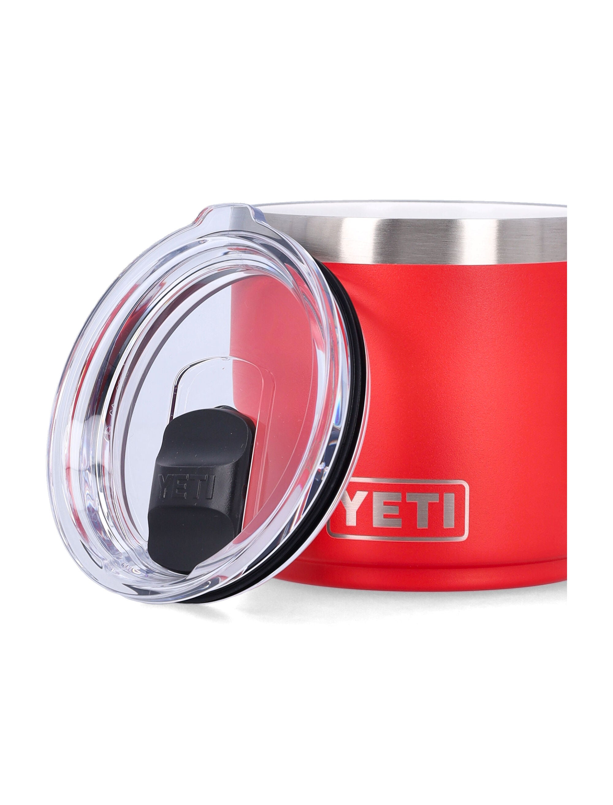 Yety Rambler® 14 oz stackable mug - Red Rescue 18 8 Stainless Steel Lifestyle