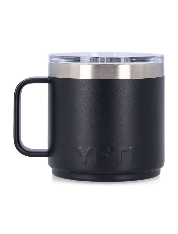 Yety Rambler® 14 oz stackable mug - Black 18 8 Stainless Steel Lifestyle
