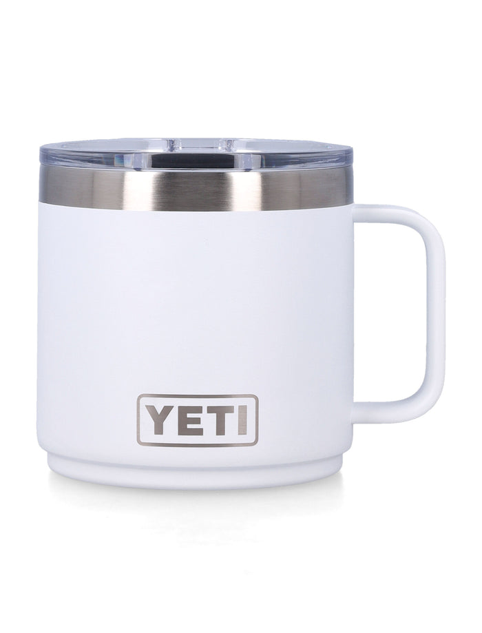 Yety Rambler® 14 Oz Stackable Mug - White 18 8 Stainless Steel Lifestyle