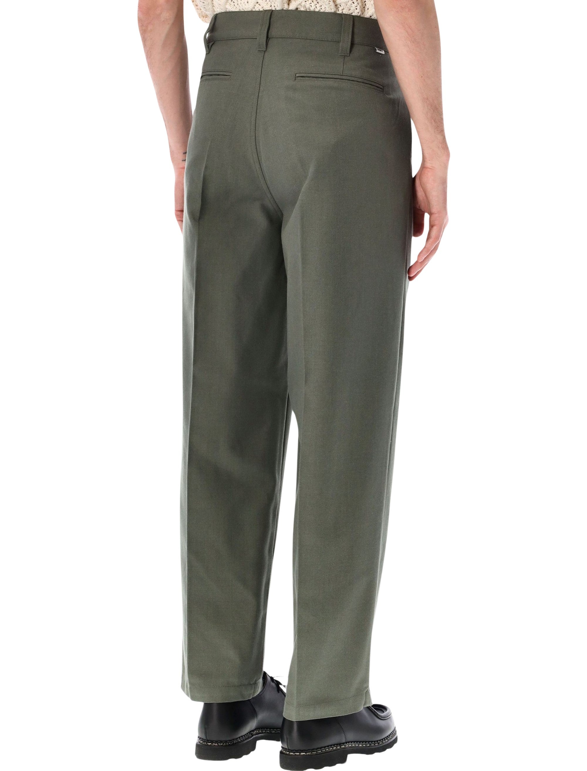 Obey Dean pleated pants Tea Leaf Polyester