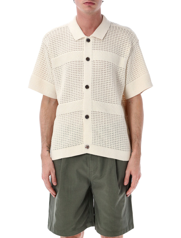 Obey Zach Knit Shirt Unbleached Cotton Cardigan