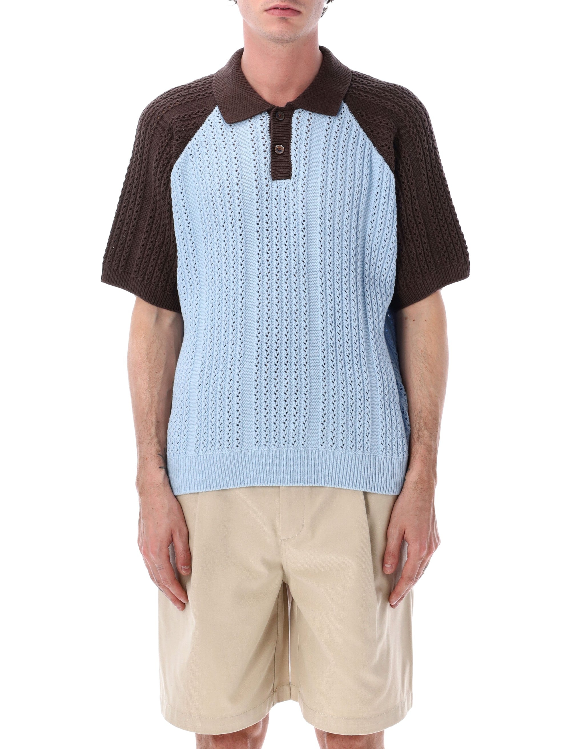 Obey Abel Retro Polo Skyway Multi Cotton T-shirt
