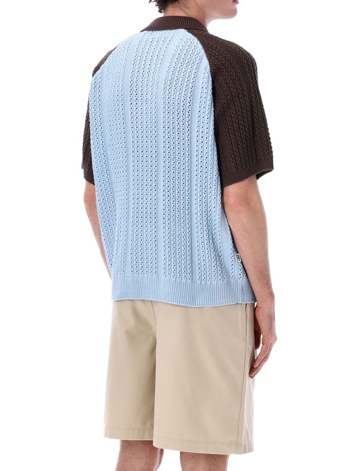 Obey Abel Retro Polo Skyway Multi Cotton T-shirt