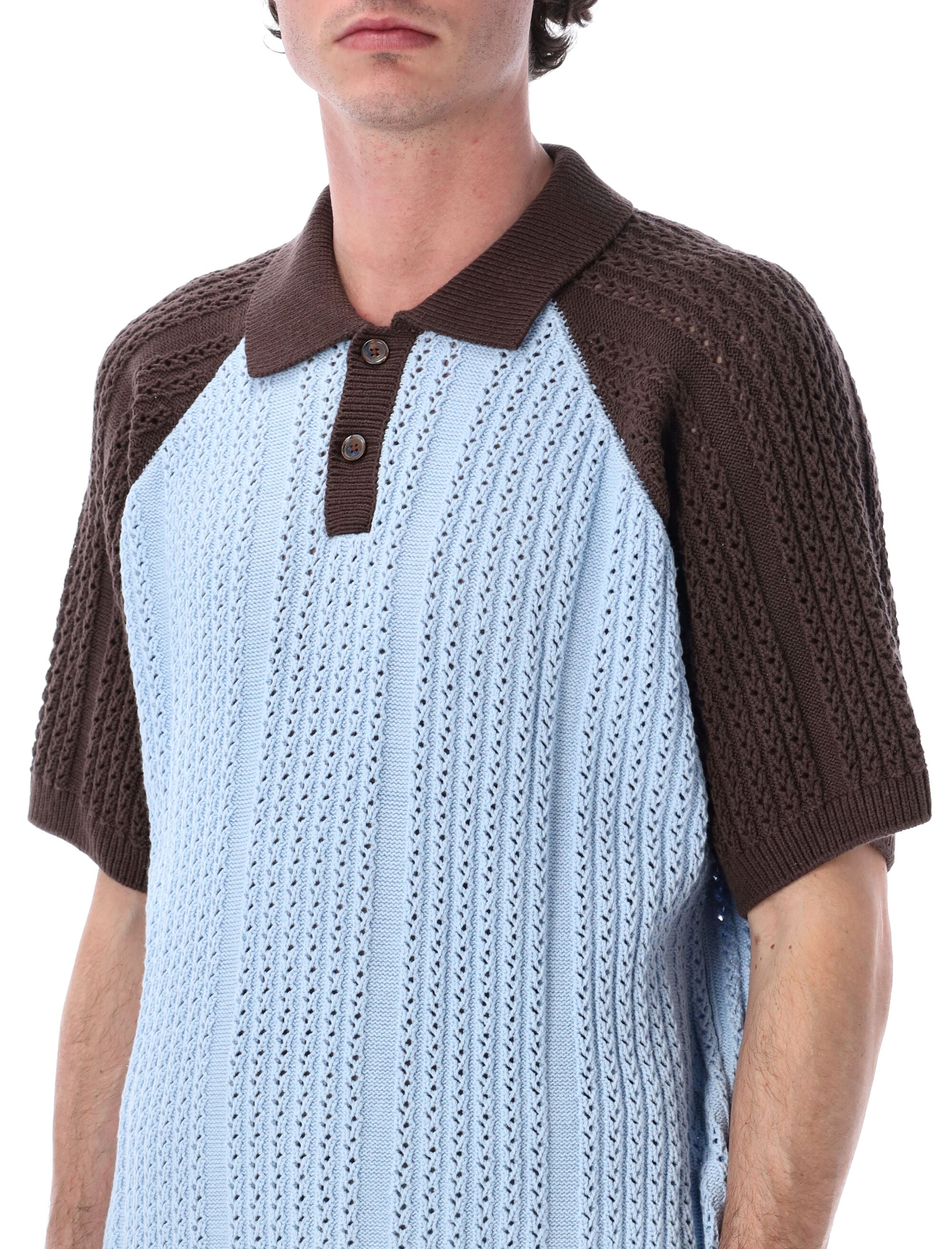 Obey Abel Retro Polo Skyway Multi Cotton T-shirt