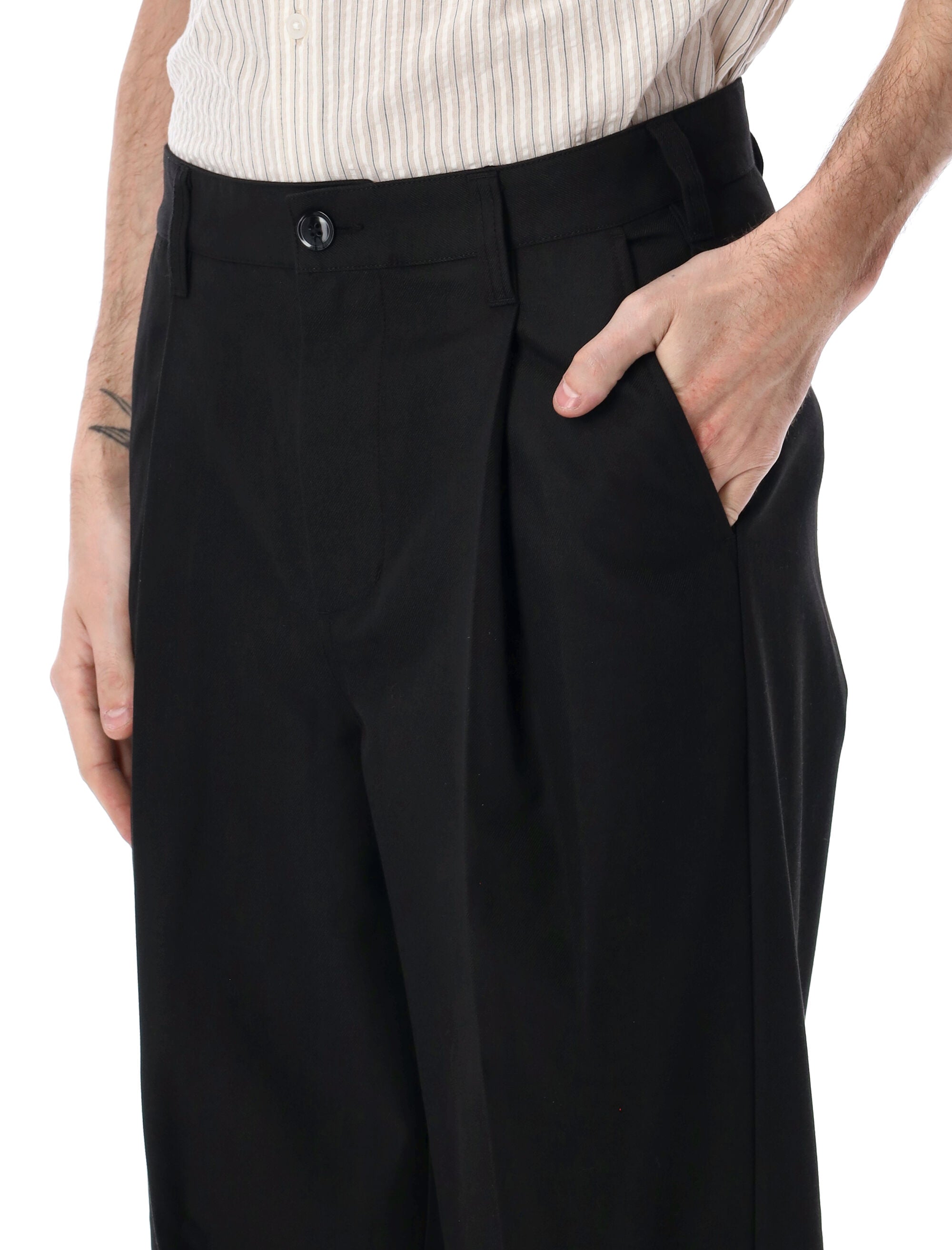 Obey Dean Pleated Pants Black Polyester