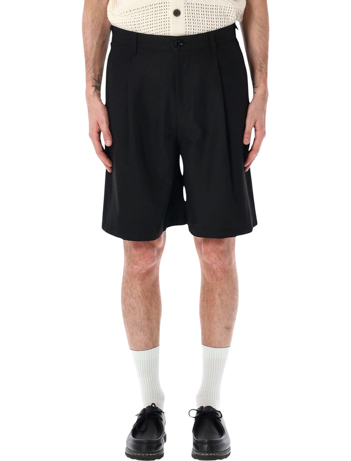 Obey Dean pleated shorts Black Polyester