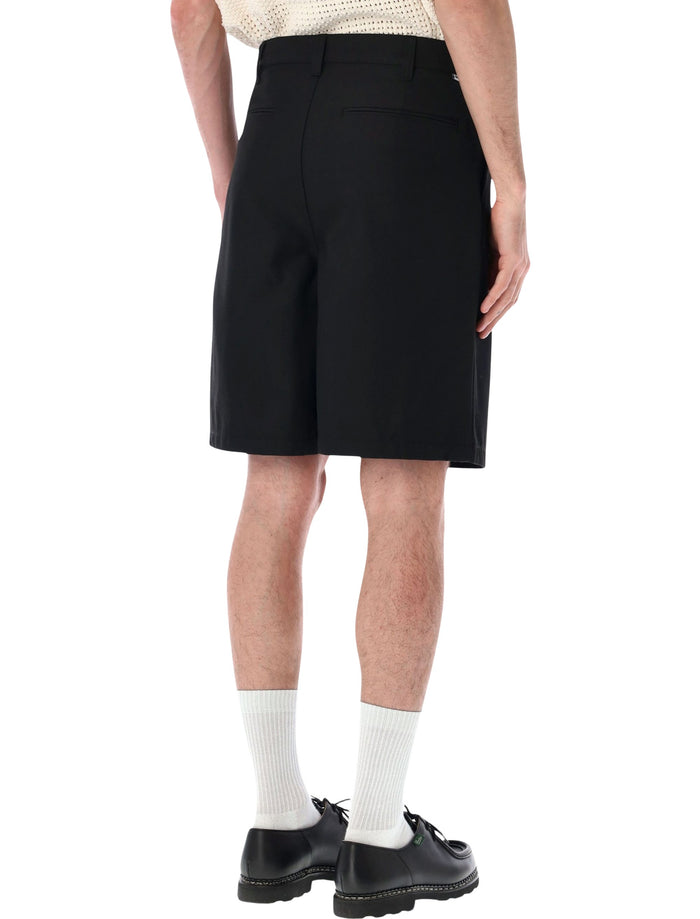 Obey Dean Pleated Shorts Black Polyester