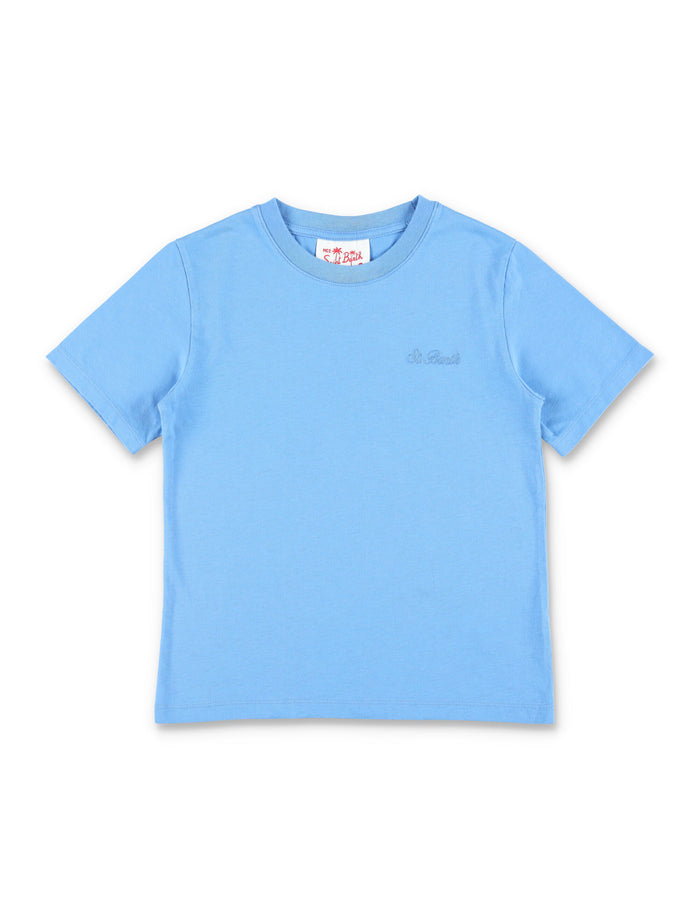 Mc2 Saint Barth Dover Junior Cotton T-Shirt Blue