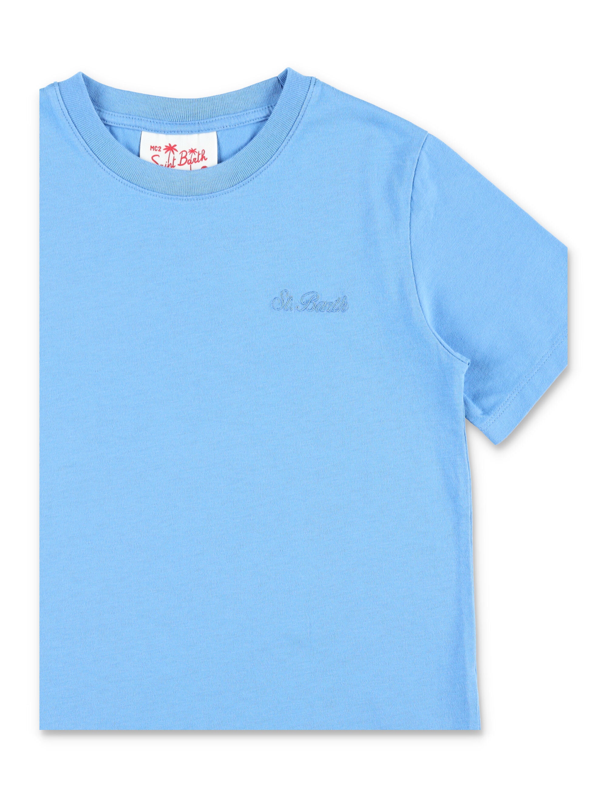 Mc2 Saint Barth Dover Junior Cotton T-Shirt Blue