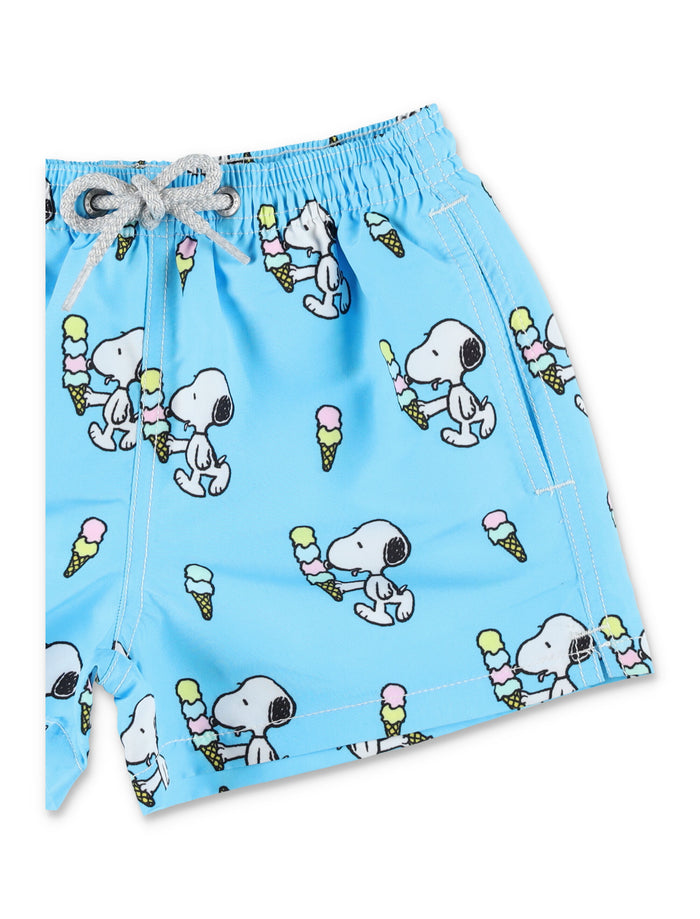 Mc2 Saint Barth Jean Snoopy Swim Shorts For Kids Multi Polyester Swimwear