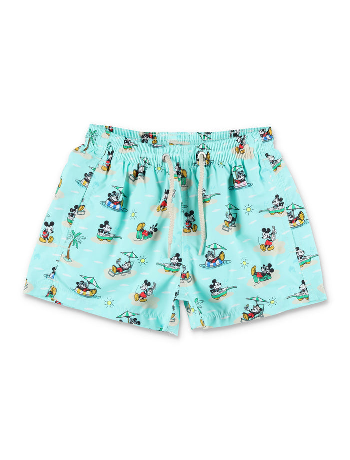 Mc2 Saint Barth Mickey Swim Shorts For Kids Multi Polyester Swimwear