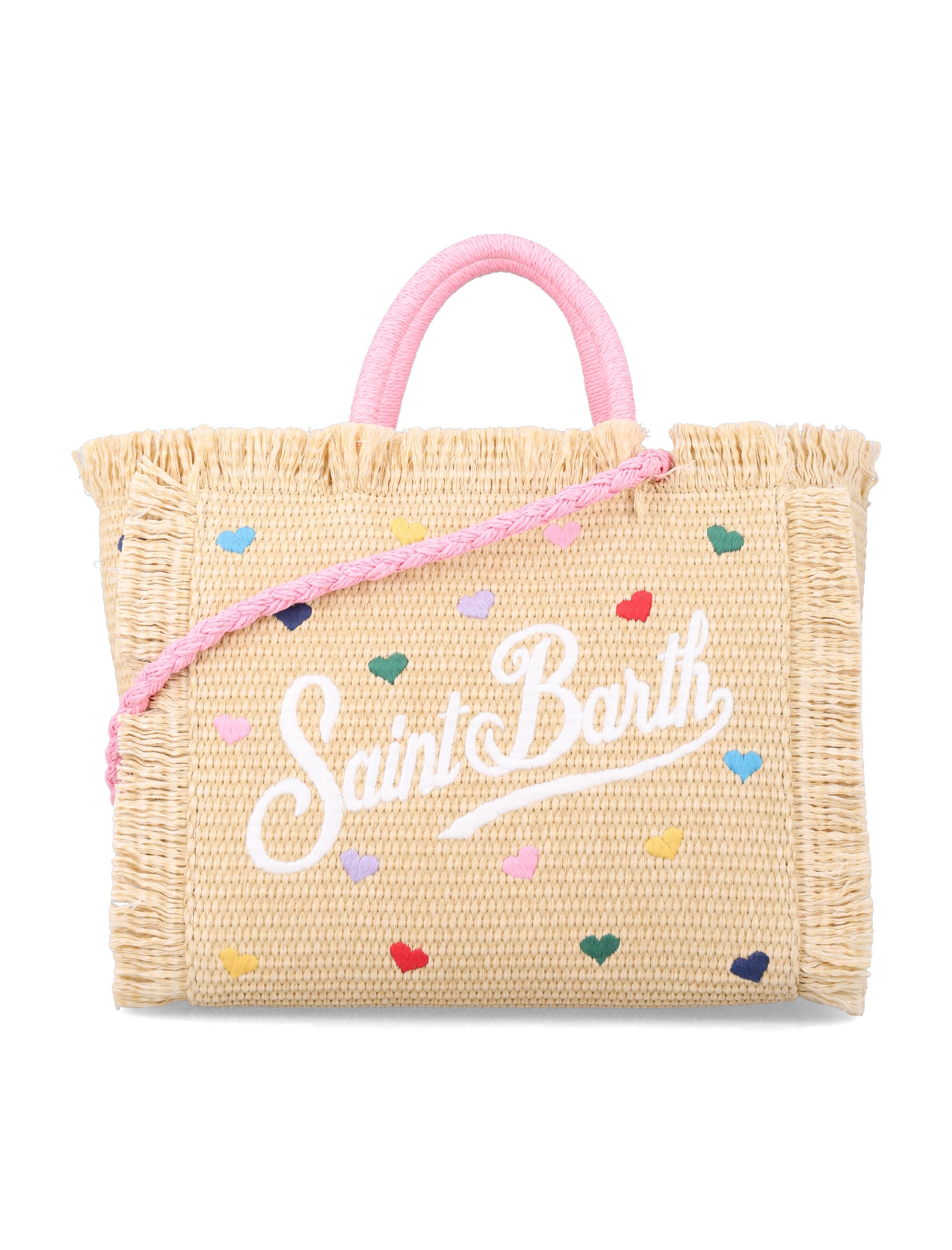 Mc2 Saint Barth Colette Straw Effect Bag Natural Cotton Tote
