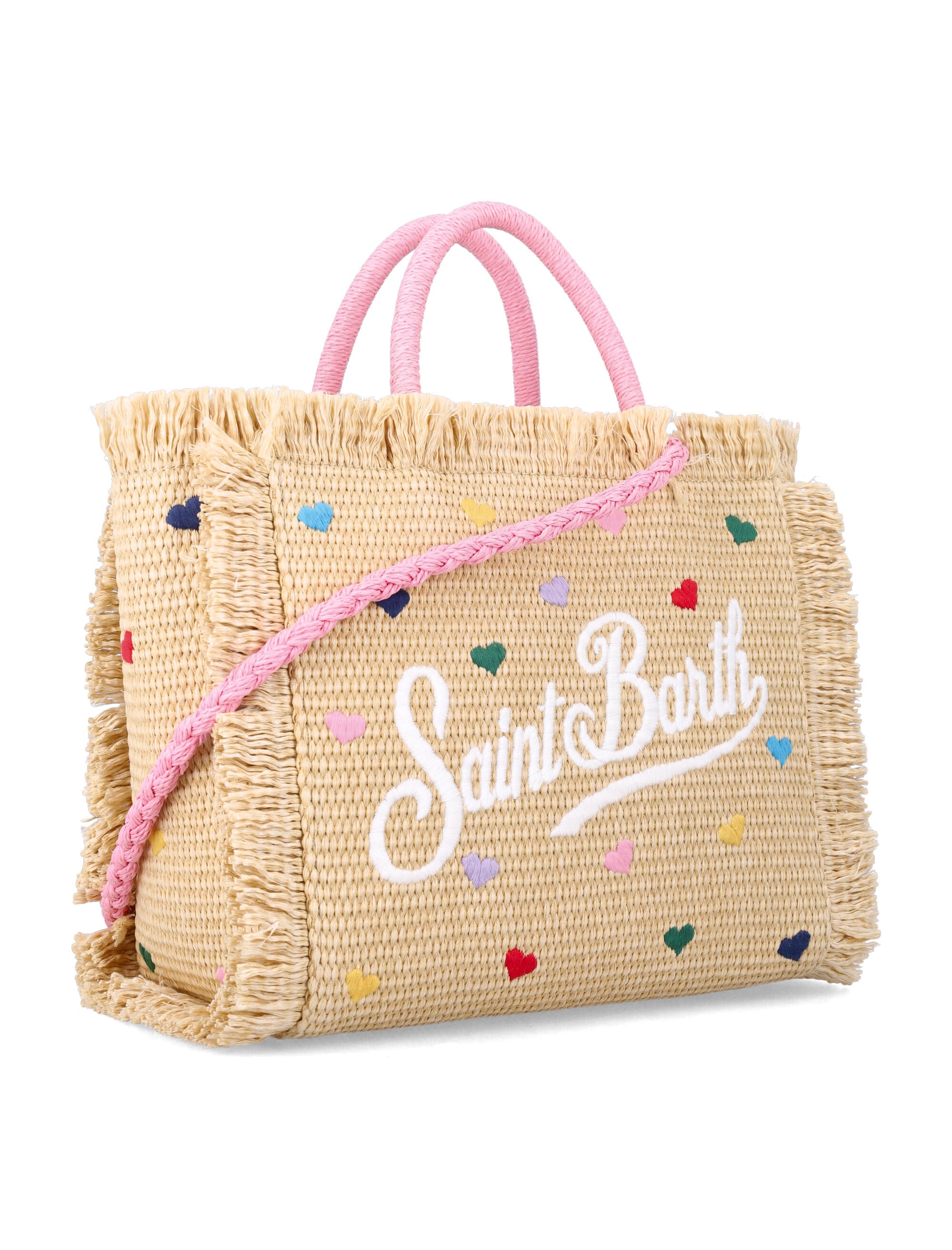 Mc2 Saint Barth Colette Straw Effect Bag Natural Cotton Tote