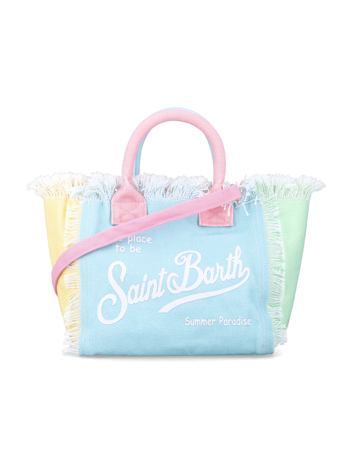 Mc2 Saint Barth Colette Multicolor Canvas Girls Bag Cotton Tote