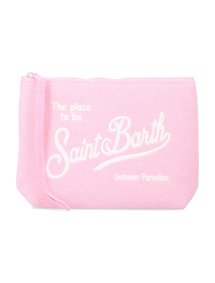 Mc2 Saint Barth Aline Sponge Pouch Pink Polyester Second Fabric