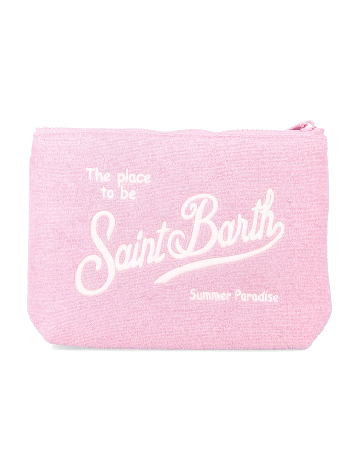 Mc2 Saint Barth Aline Sponge Pouch Pink Polyester Second Fabric